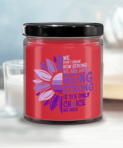 Cancer Support Hodgkins Lymphoma Being Strong Scented Soy Candle