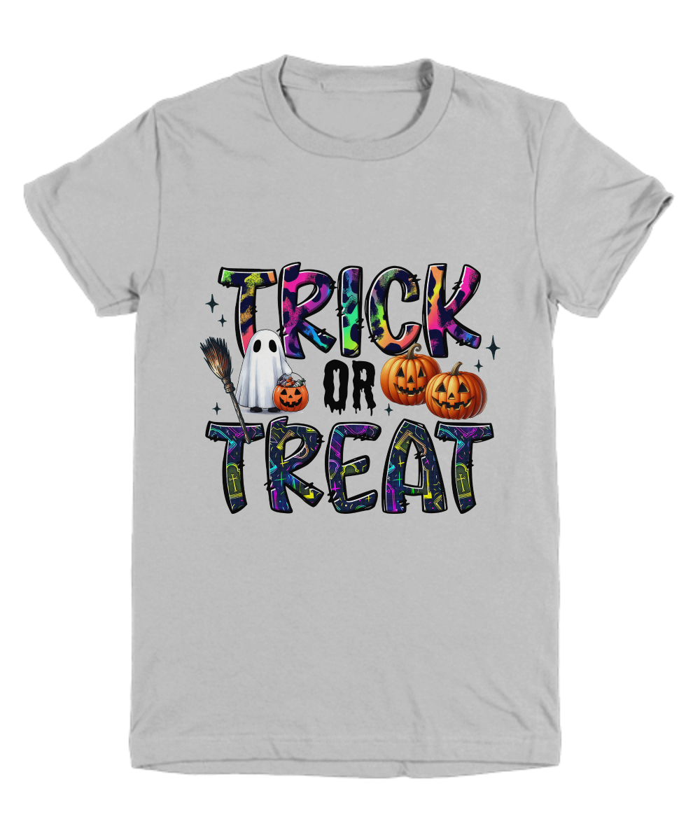 Halloween Trick or Treat Pumpkins and Ghost Youth Tee Shirt