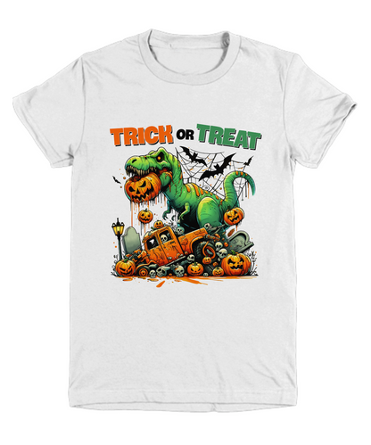 Halloween Trick or Treat Monster Dinosaur Youth Tee Shirt