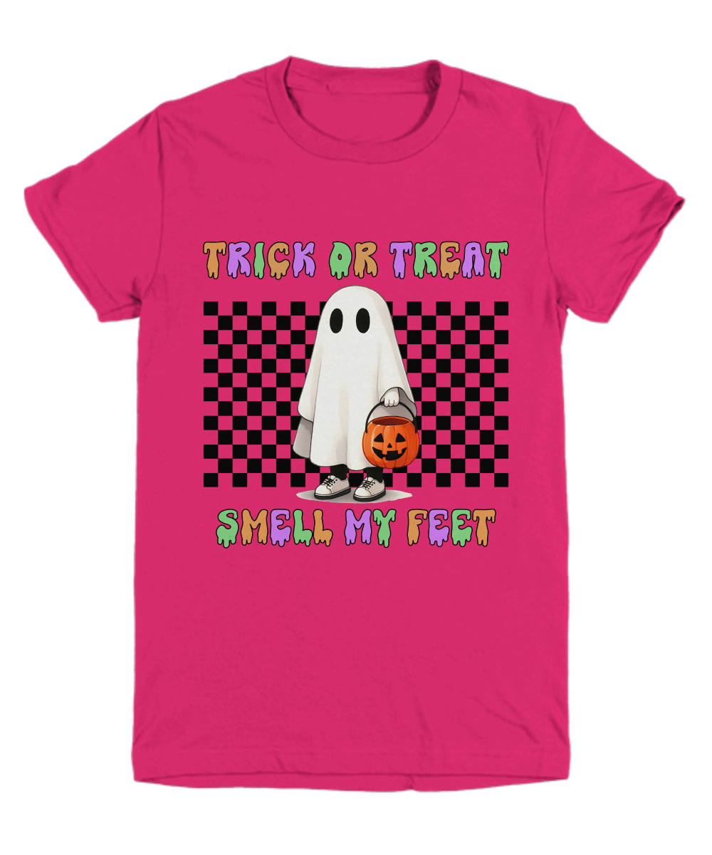 Halloween Trick or Treat Smell My Feet Youth Tee Shirt