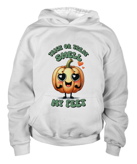 Halloween Pumpkin Trick or Treat Youth Pullover Hoodie