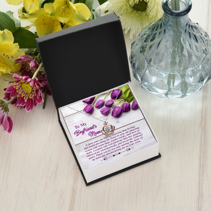 Gift for Boyfriend's Mother Crown Pendant Necklace with Heartfelt Message Card - Mallard Moon Gift Shop