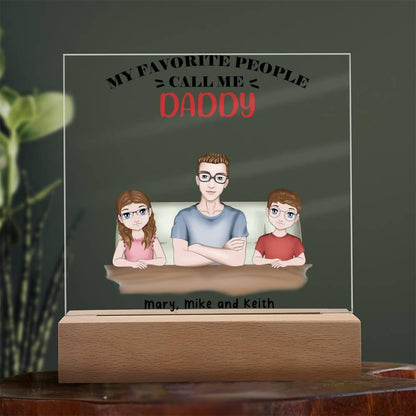 Gift for Dad from Kids Personalized Acrylic Plaque - Mallard Moon Gift Shop