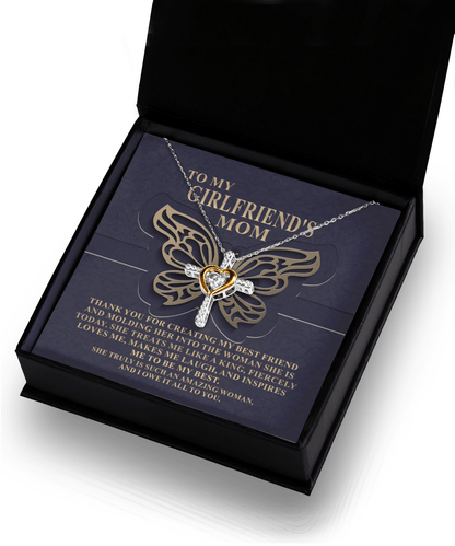 Gift for Girlfriend's Mom Thank You For My Best Friend Cross Pendant Necklace - Mallard Moon Gift Shop