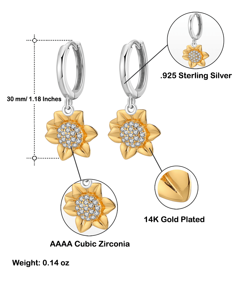 Gift for Girlfriend's Mom Thank You For Raising an Amazing Daughter Sunflower Necklace Set - Mallard Moon Gift Shop