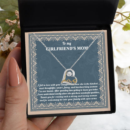 Gift for Girlfriend's Mother Thank You For Raising a Wonderful Woman Heart Pendant Necklace - Mallard Moon Gift Shop