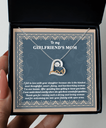 Gift for Girlfriend's Mother Thank You For Raising a Wonderful Woman Heart Pendant Necklace - Mallard Moon Gift Shop