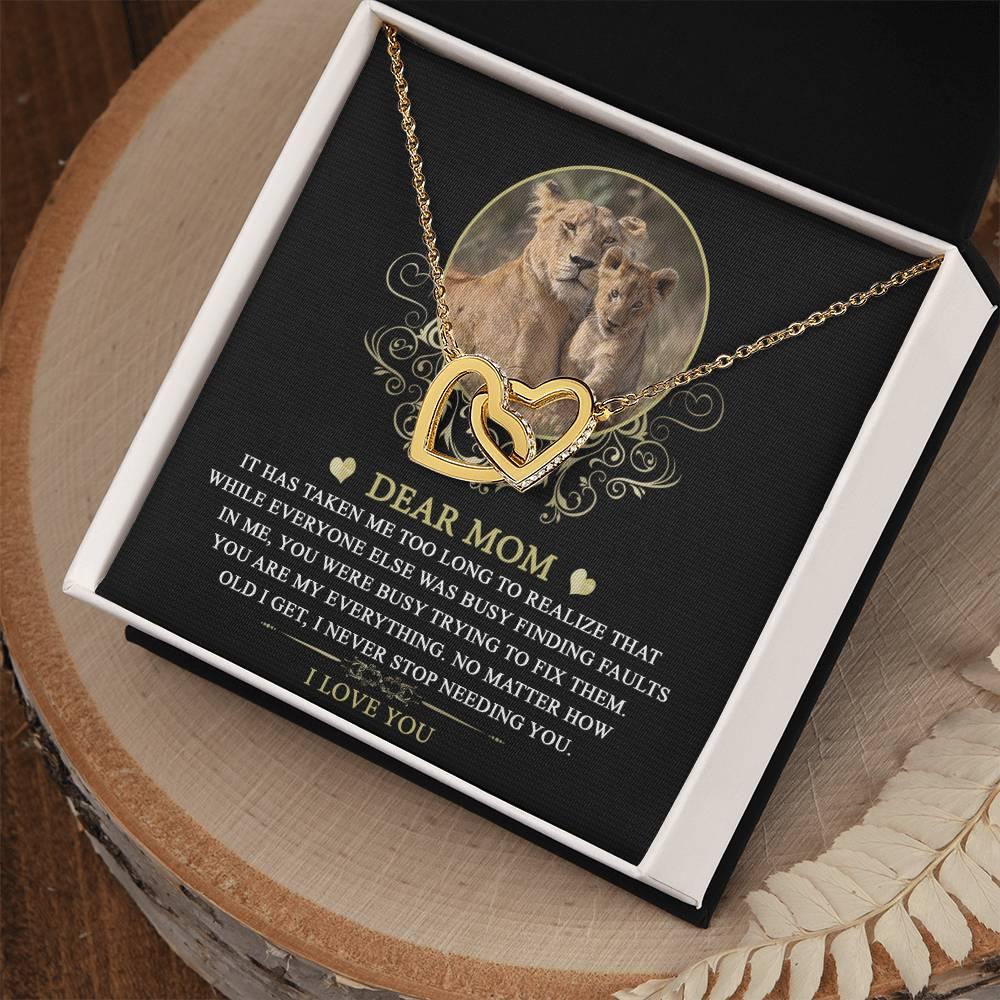 Gift for Mom You are My Everything Interlocking Hearts Necklace - Mallard Moon Gift Shop