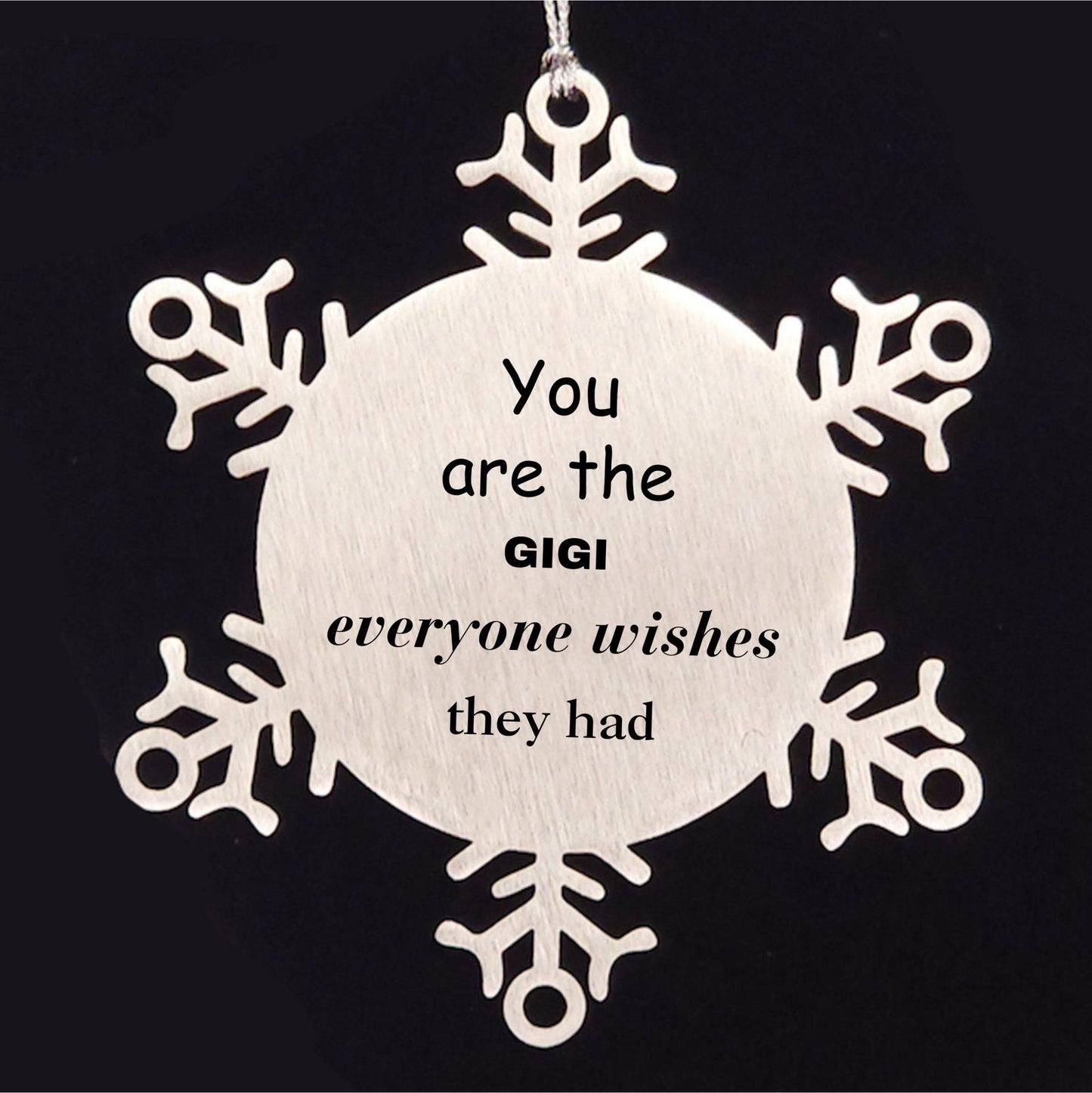 Gigi Snowflake Ornament, Everyone wishes they had, Inspirational Ornament For Gigi, Gigi Gifts, Birthday Christmas Unique Gifts For Gigi - Mallard Moon Gift Shop