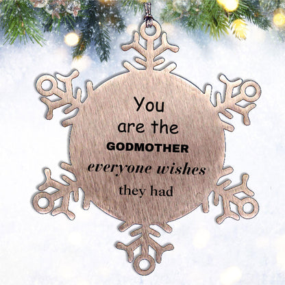 Godmother Snowflake Ornament, Everyone wishes they had, Inspirational Ornament For Godmother, Godmother Gifts, Birthday Christmas Unique Gifts For Godmother - Mallard Moon Gift Shop