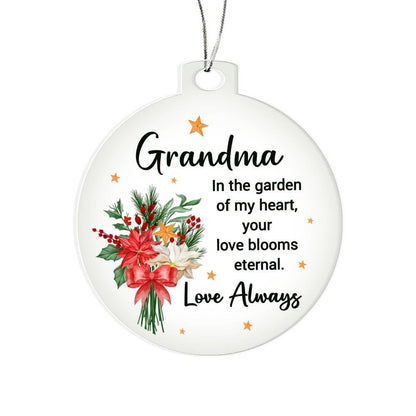 Grandma Gift Acrylic Keepsake Ornament - Mallard Moon Gift Shop