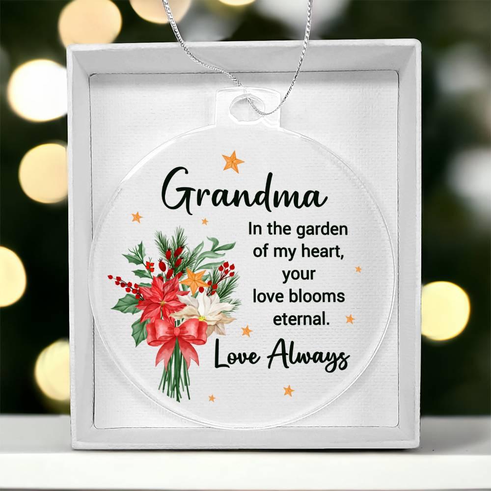 Grandma Gift Acrylic Keepsake Ornament - Mallard Moon Gift Shop