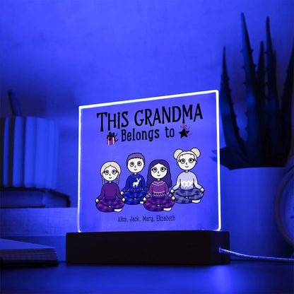 Grandmother Personalized Gift From Grandkids Acrylic Plaque - Mallard Moon Gift Shop