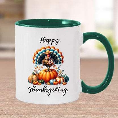 Happy Thanksgiving Ceramic Mug – Perfect for Holiday Cheer!