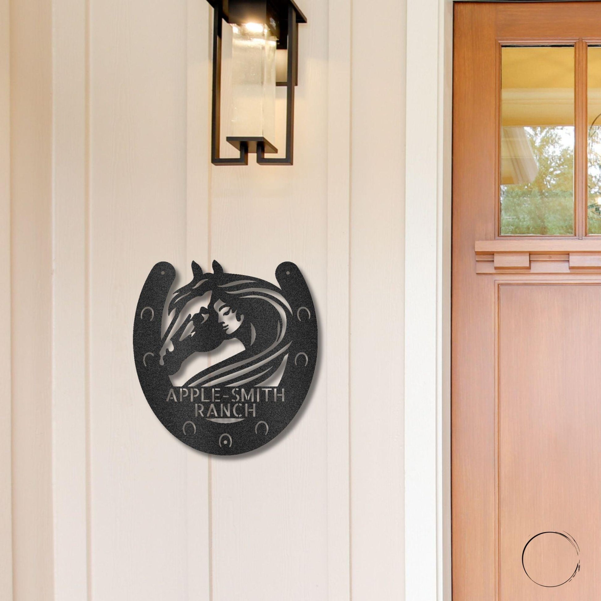 Horse Owner Monogram Personalized Indoor Outdoor Steel Sign - Mallard Moon Gift Shop