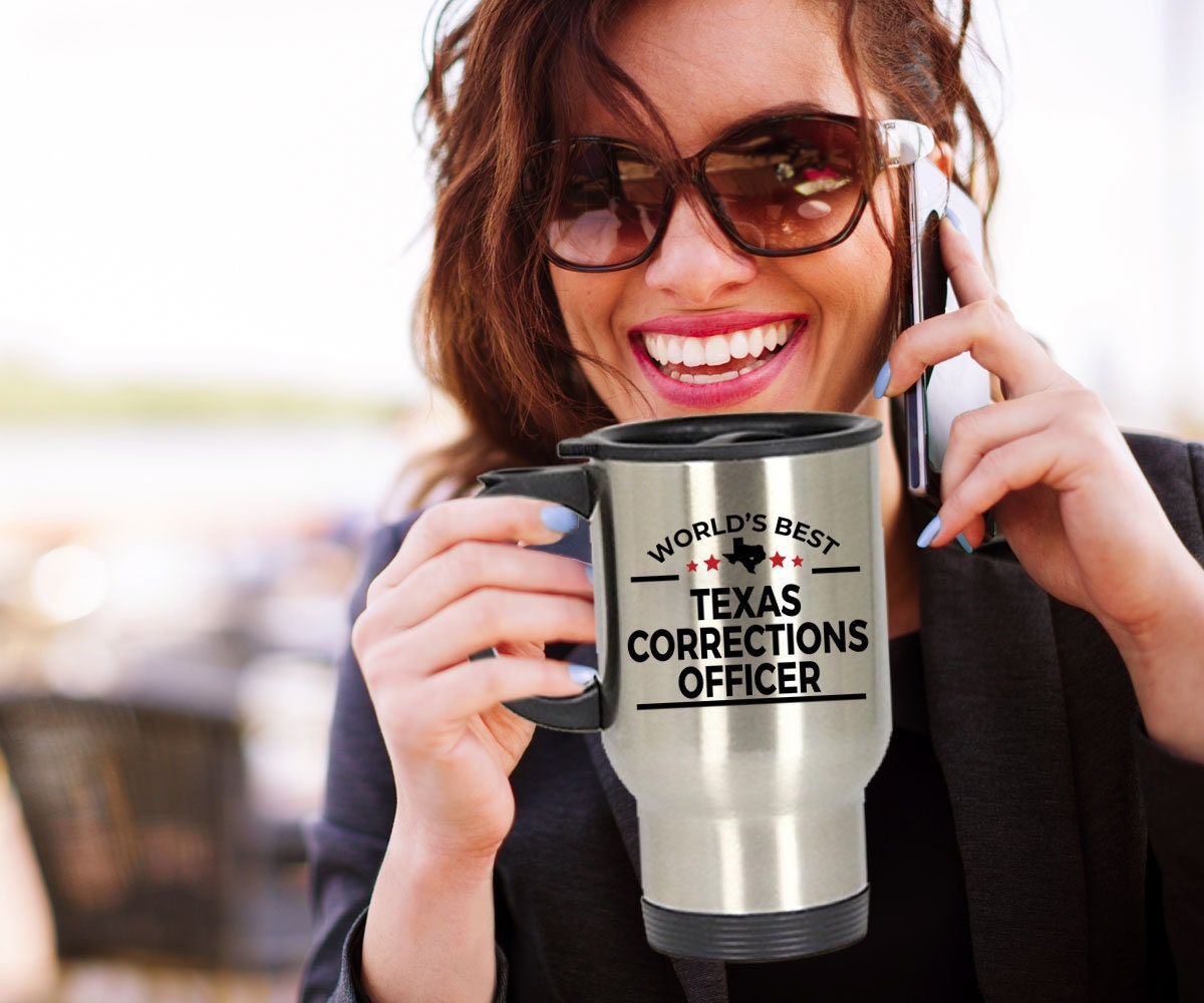 Texas Corrections Officer Travel Tumbler Mug