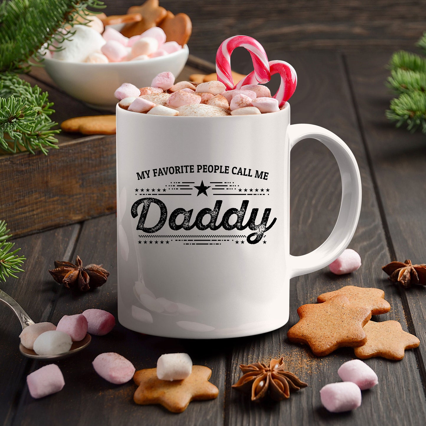 My Favorite People Call Me Daddy Custom Ceramic Coffee Mug - Father's Day Gift Birthday