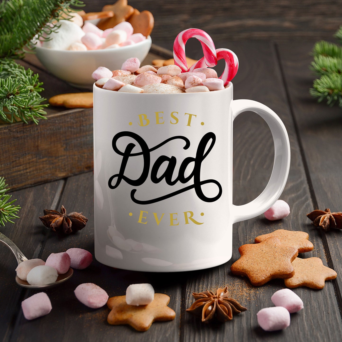 Best Dad Ever Custom Ceramic Coffee Mug Father's Day Birthday