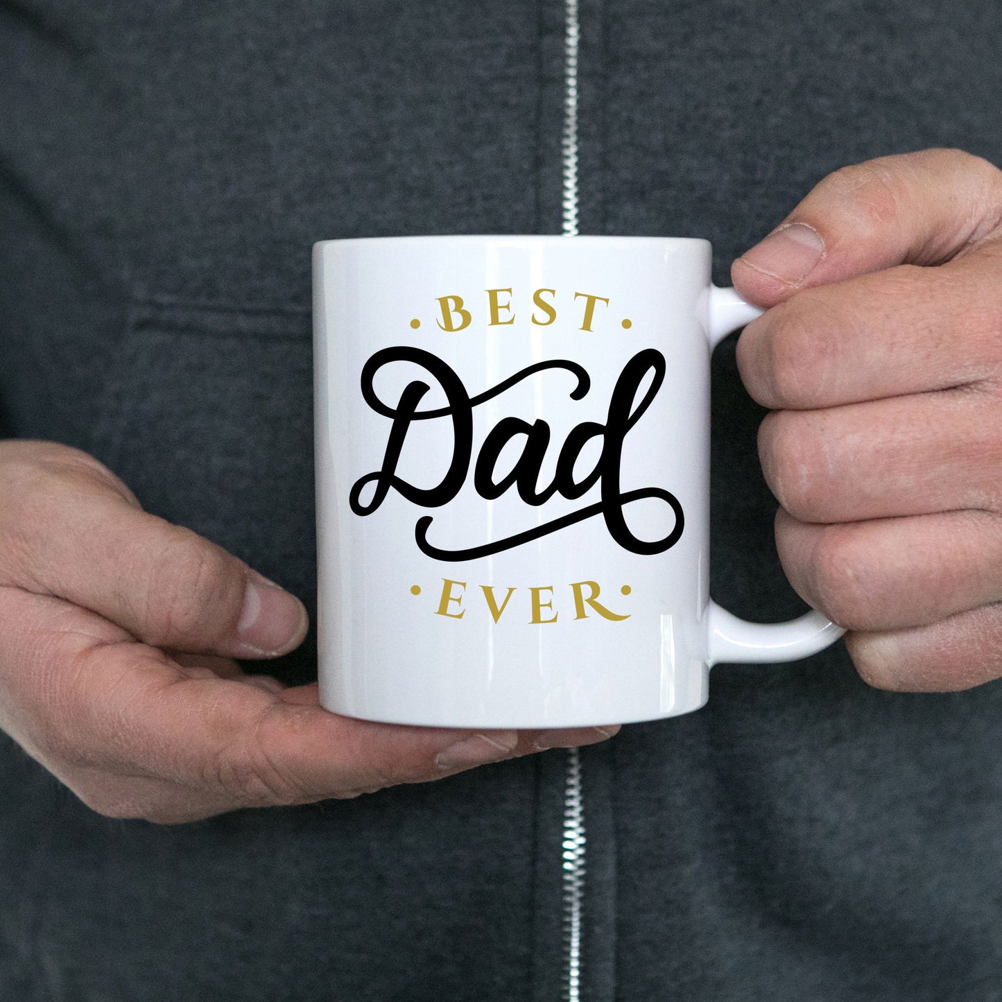 Best Dad Ever Custom Ceramic Coffee Mug Father's Day Birthday