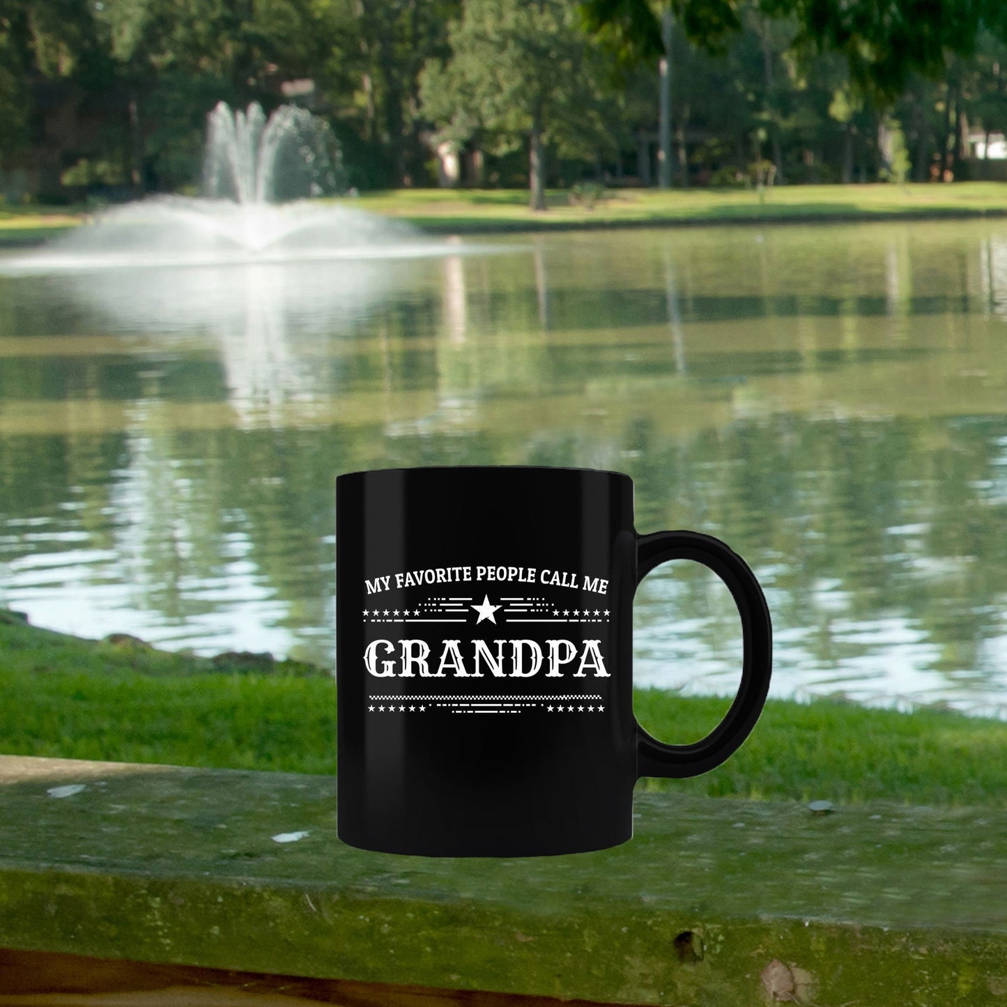 Grandpa Black Coffee Mug - Father's Day, Christmas, Birthday Gift