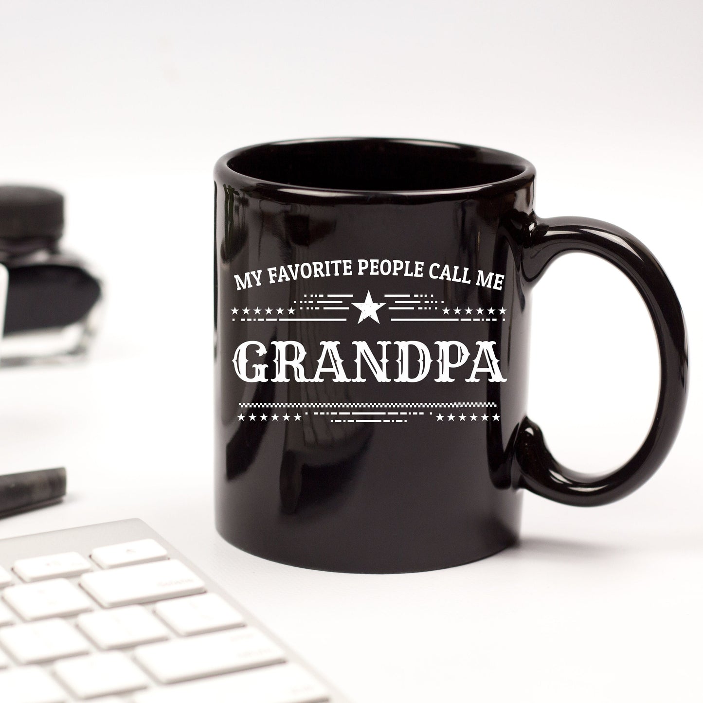 Grandpa Black Coffee Mug - Father's Day, Christmas, Birthday Gift