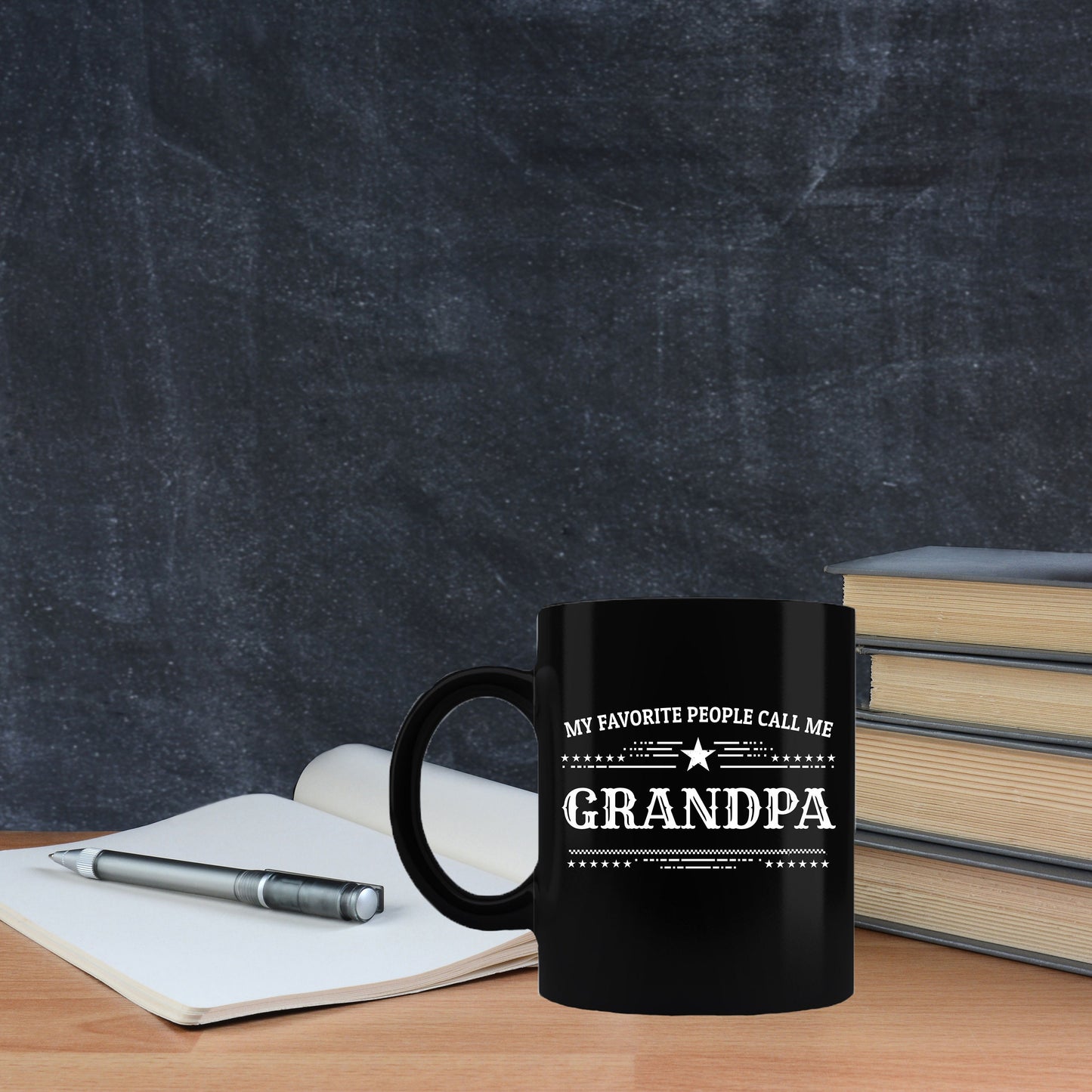 Grandpa Black Coffee Mug - Father's Day, Christmas, Birthday Gift