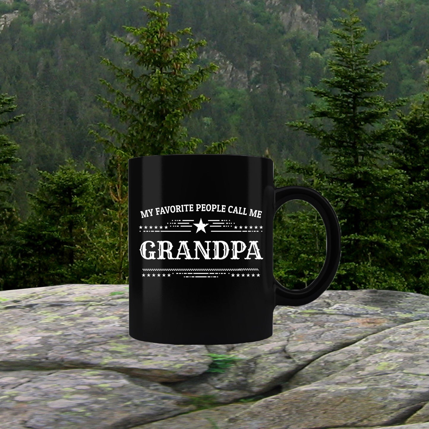 Grandpa Black Coffee Mug - Father's Day, Christmas, Birthday Gift