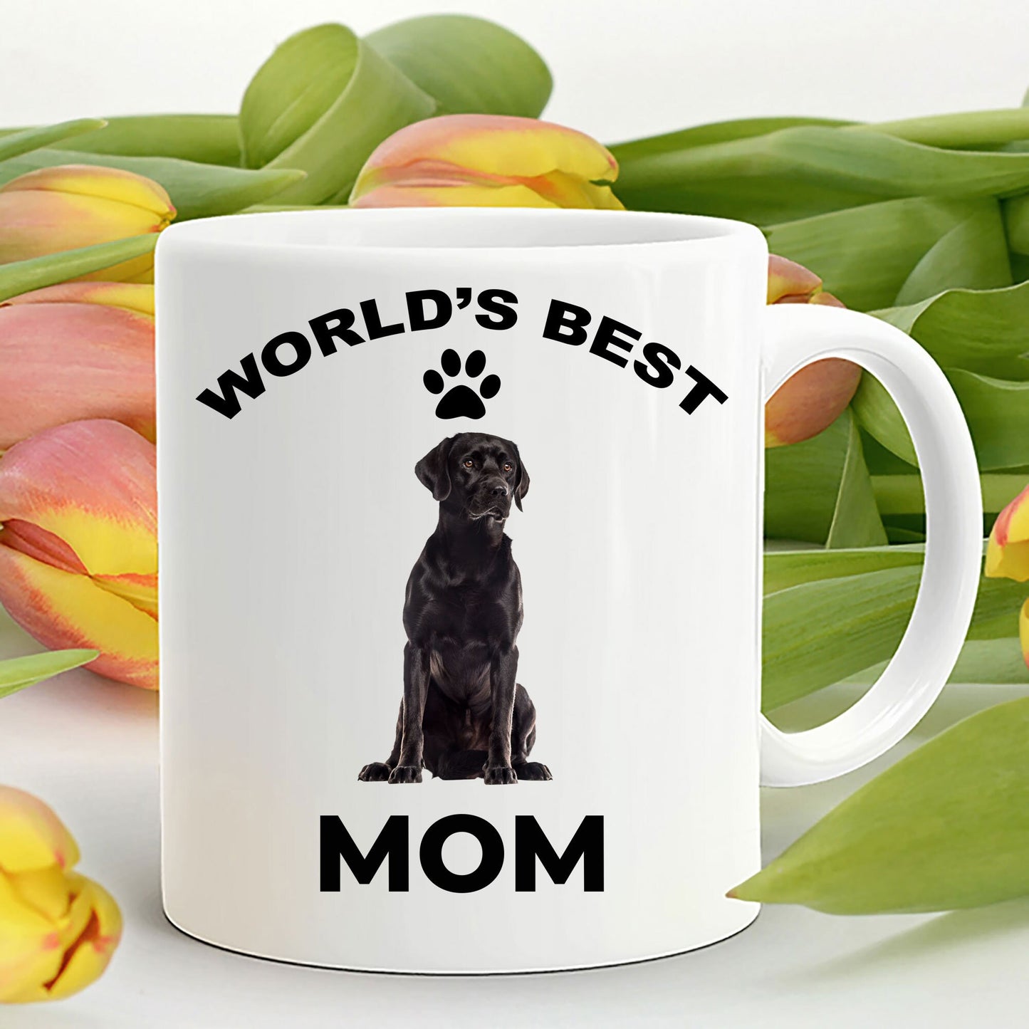 Black Labrador Retriever Best Mom coffee mug