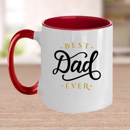 Best Dad Ever Custom Ceramic Coffee Mug Father's Day Birthday