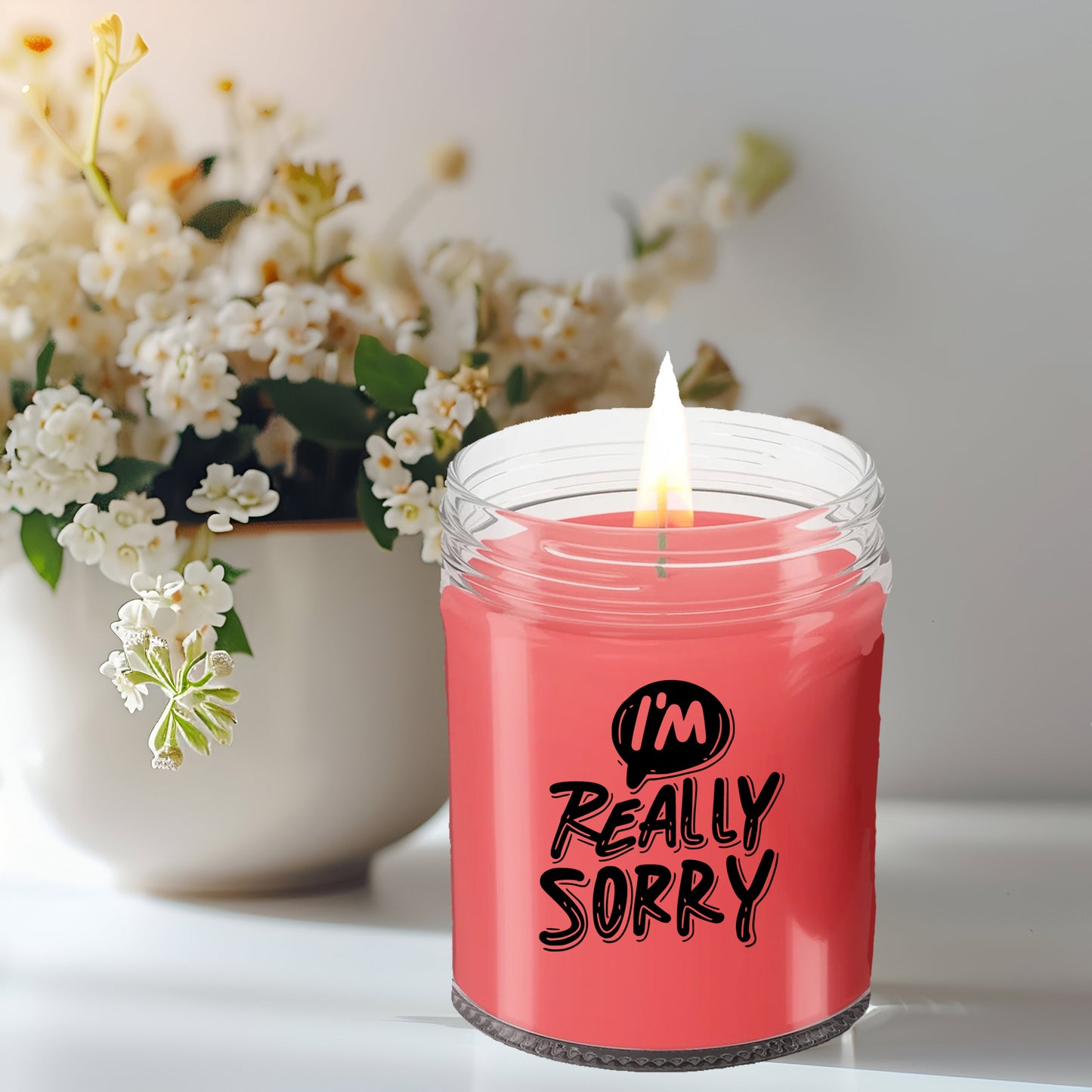 Apology Gift - I Am Really Sorry - Scented Soy Candle