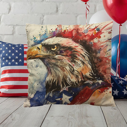 Patriotic Eagle Home Decor Indoor-Outdoor Pillow