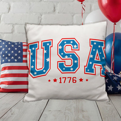 USA 1776 Patriotic Indoor-Outdoor Pillow