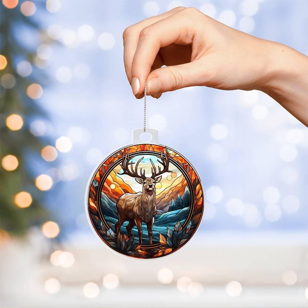 Majestic Deer Acrylic Keepsake Ornament - Mallard Moon Gift Shop