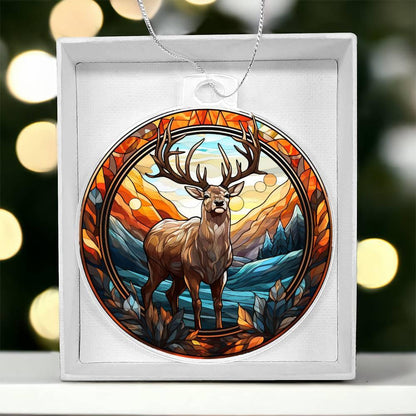 Majestic Deer Acrylic Keepsake Ornament - Mallard Moon Gift Shop