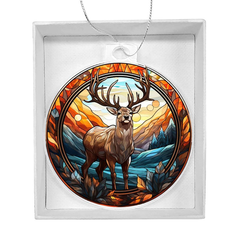 Majestic Deer Acrylic Keepsake Ornament - Mallard Moon Gift Shop