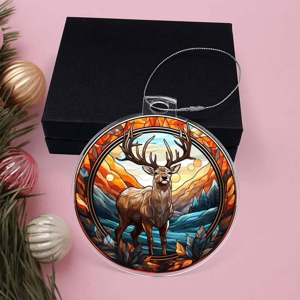 Majestic Deer Acrylic Keepsake Ornament - Mallard Moon Gift Shop