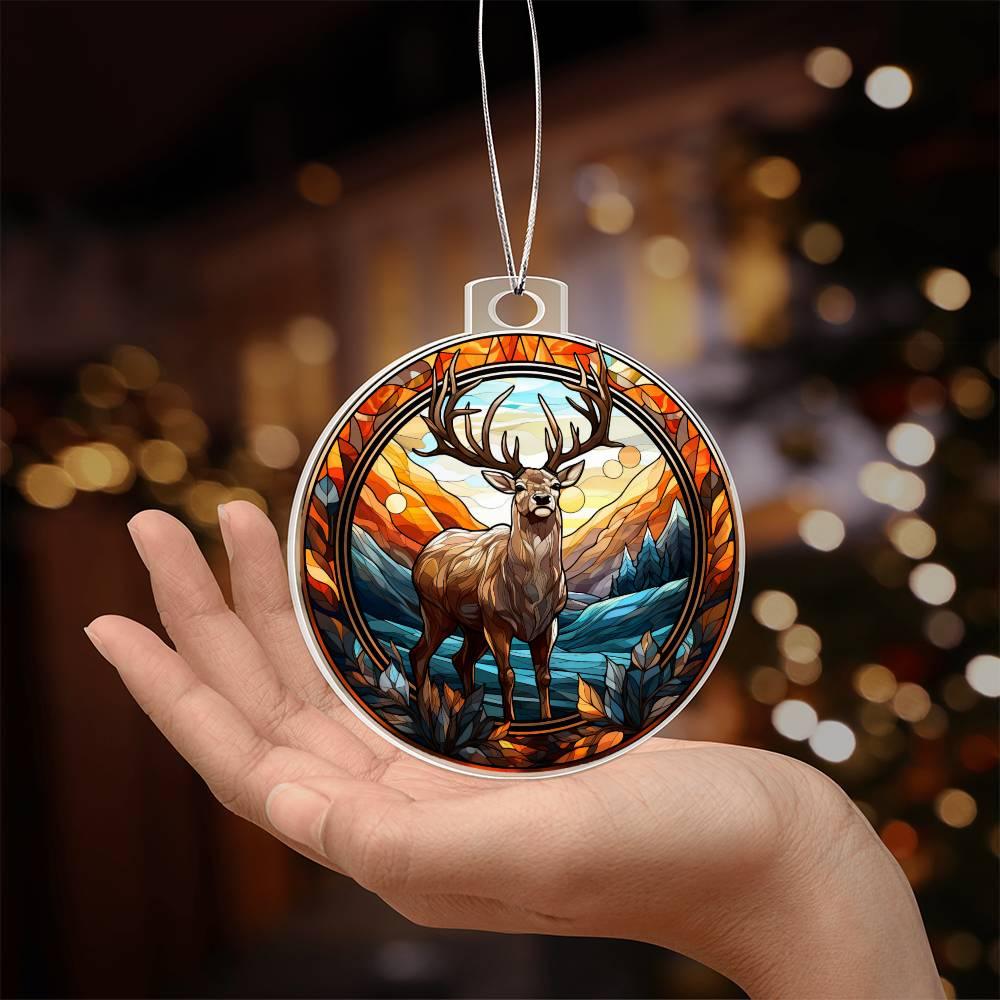 Majestic Deer Acrylic Keepsake Ornament - Mallard Moon Gift Shop