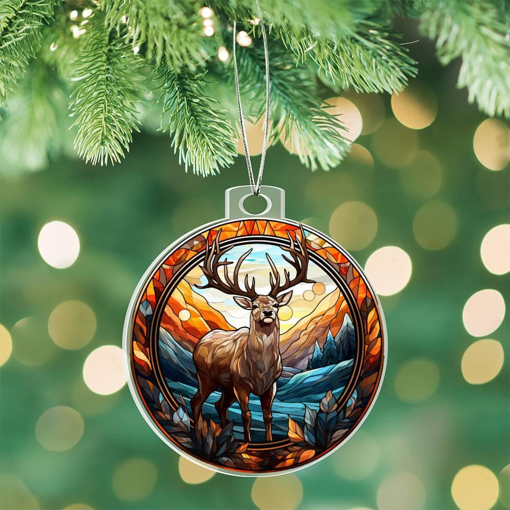 Majestic Deer Acrylic Keepsake Ornament - Mallard Moon Gift Shop