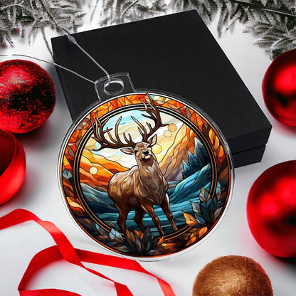 Majestic Deer Acrylic Keepsake Ornament - Mallard Moon Gift Shop