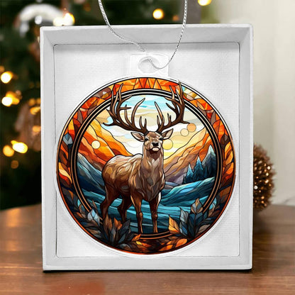 Majestic Deer Acrylic Keepsake Ornament - Mallard Moon Gift Shop