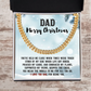 Dad Birthday, Christmas, Father's Day Personalized Cuban Link Chain Necklace - You Mean the World to Me