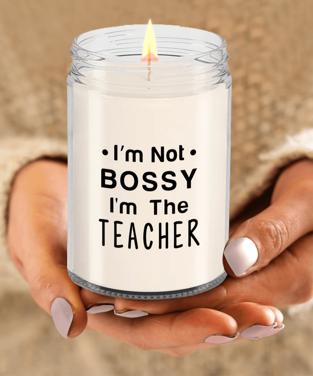 Gift for Teacher - I'm Not Bossy - Scented Soy Candle