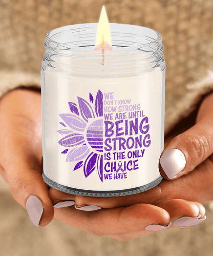 Cancer Support Hodgkins Lymphoma Being Strong Scented Soy Candle