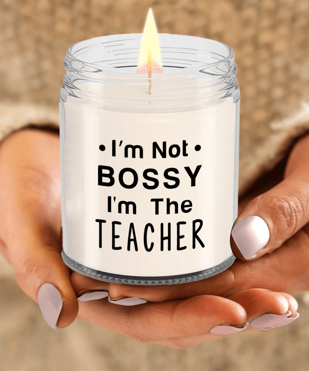 Gift for Teacher - I'm Not Bossy - Scented Soy Candle