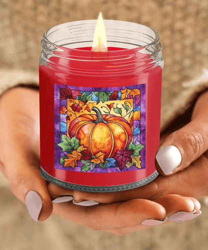 Fall Pumpkin Soy Container Jar Candle Home Decor