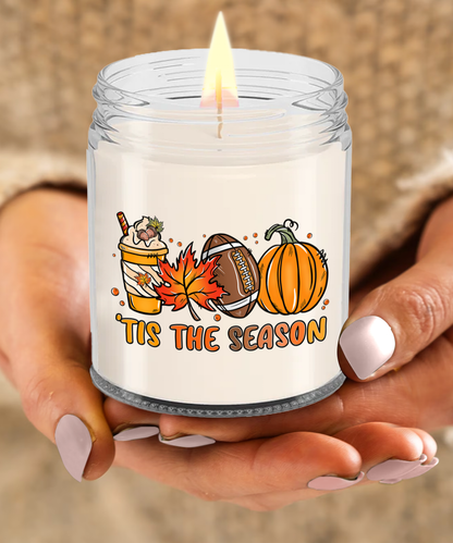 Smells Like Football, Fall and Pumpkin Spice Scented Soy Candles