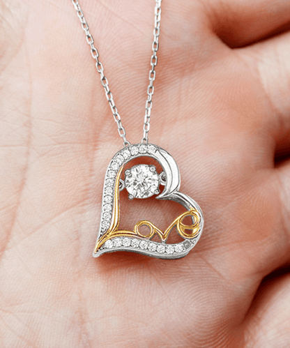 Gift for Mother-in-Law I Wish You Were In My Life Sooner Dancing Heart Pendant Necklace