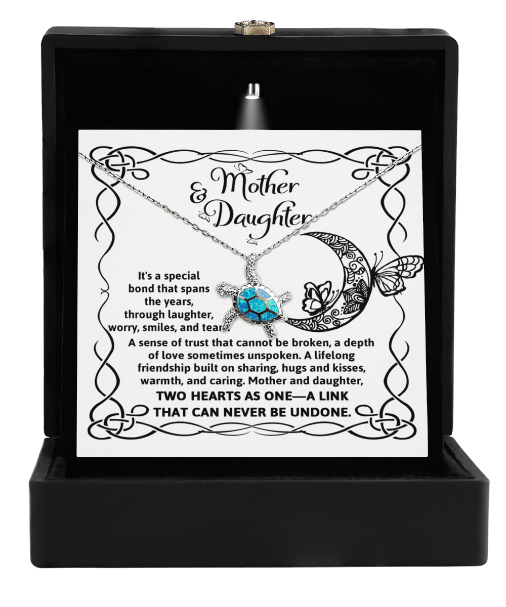 Mother and Daughter - A Special Bond Spans the Years - Opal Sea Turtle Jewelry