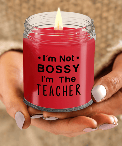 Gift for Teacher - I'm Not Bossy - Scented Soy Candle