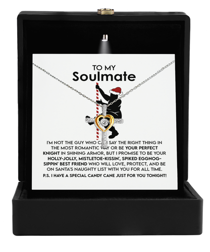 Soulmate, Wife, Girlfriend Romantic Gift - For All Time - Dancing Cross Pendant Necklace